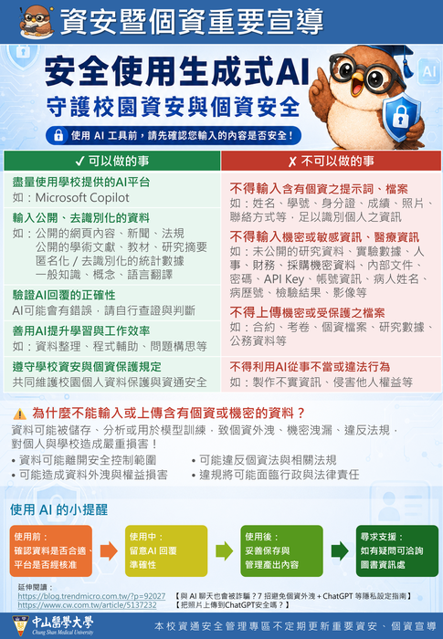 安全使用生成式AI(大圖)圖片